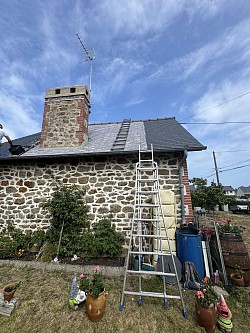 Peinture sur ardoise fibrociment